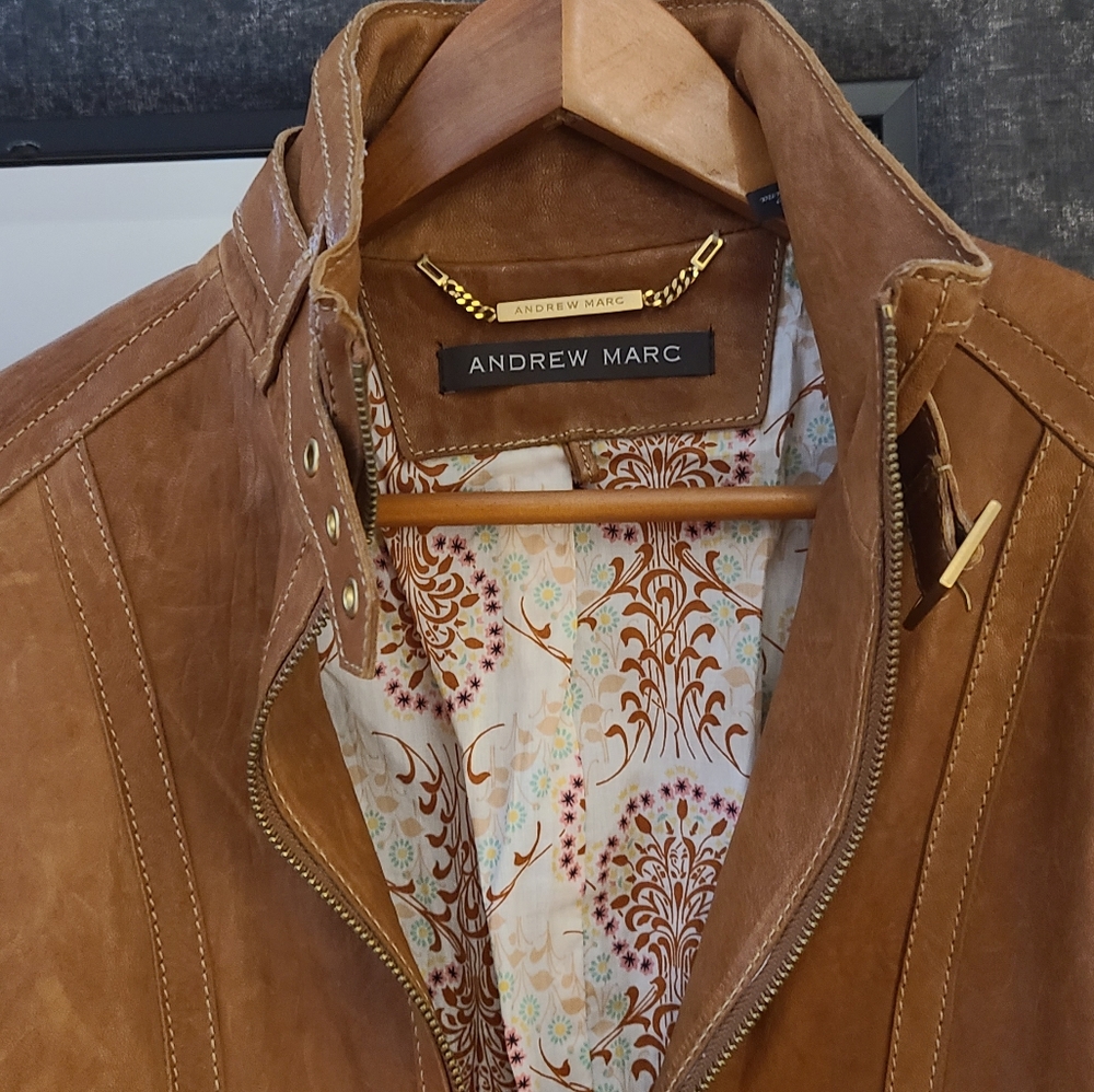 Andrew Marc Leather Jacket - Picture 12 of 14